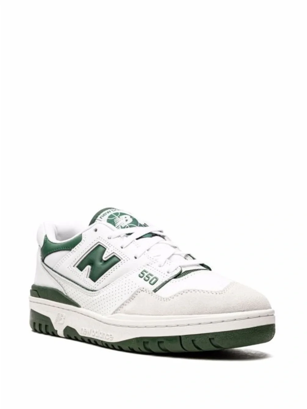 New Balance 550 White/team forest green - Picture 3 of 8